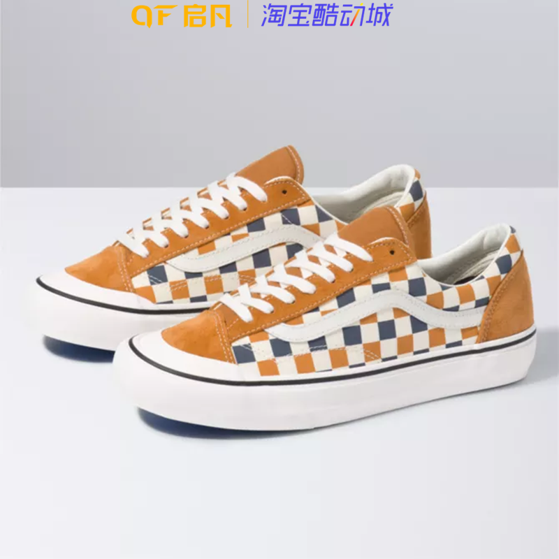 Vans dark hot sale cheddar checkerboard