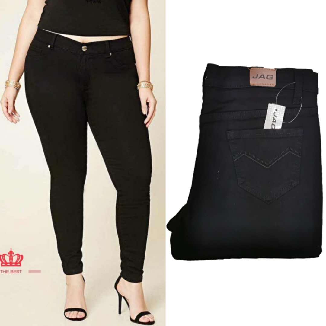 plus size black slacks