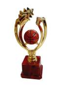 Basketball Star Plastic Trophy 23cm