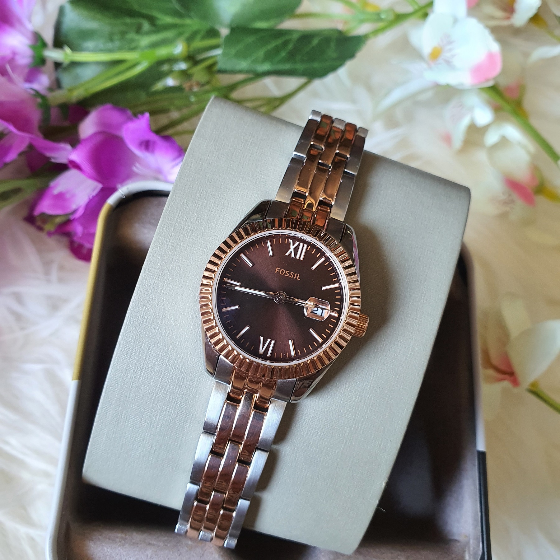 Fossil scarlette mini rose gold hotsell