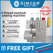 Singer 14HD854 Overlock Sewing Machine - Portable Heavyduty