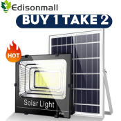 ES 100W Waterproof Solar Flood Light with Remote Control