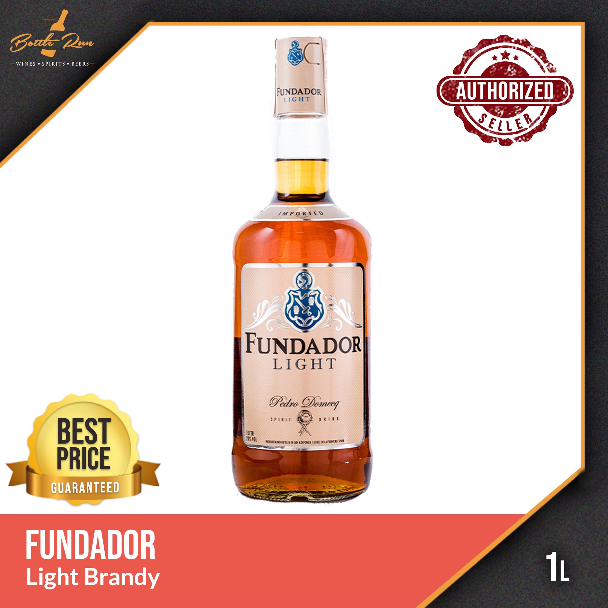 ブランデー 2x Fundador Light 700ml ブランデー 2x Fundador Light 700ml Fundador Light 700ml