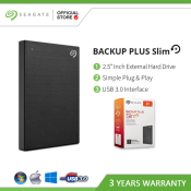 Seagate Plus Slim 1TB/2TB Portable External Hard Drive