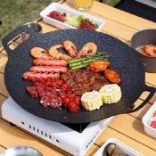 Korean BBQ Pan Set for Outdoor Cooking by Maifan Stone