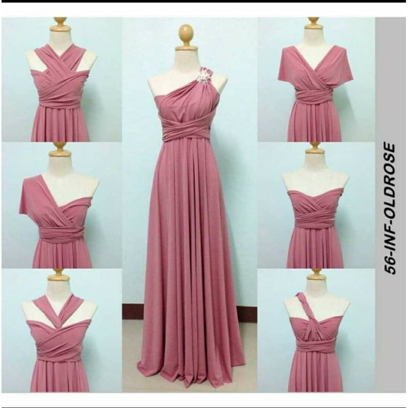 Rose gold cheap infinity dress