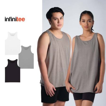 Infinitee Plain Sando For Men Women sleeveless tank tops cotton sports gym activewear active wear workout top clothes basic tee casual summer wear outfits