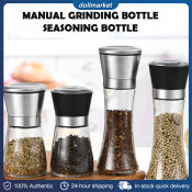 Stainless Steel Salt Pepper Grinder by Seasoning Jar