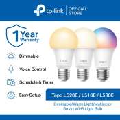 TP-Link Tapo Smart Wi-Fi Light Bulb - Dimmable/Multicolor