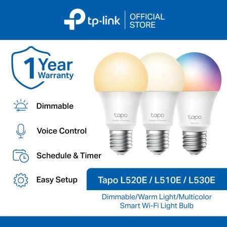 TP-Link Tapo Smart Wi-Fi Light Bulb - Dimmable/Multicolor