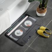 Retro Cassette Floor Mat - Non Slip Entrance Doormat