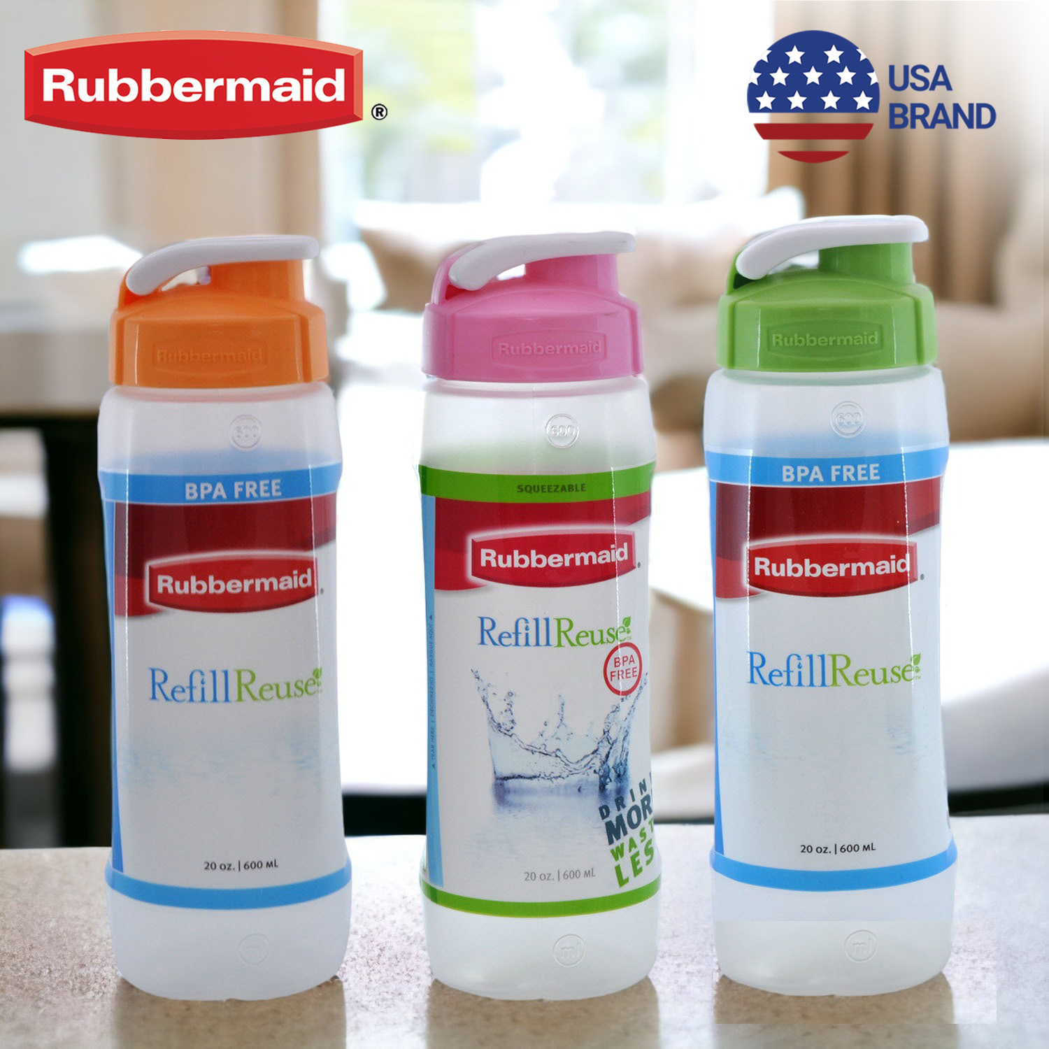Rubbermaid Refill Reuse 32 oz Water Bottle (1 bottle), Delivery Near You