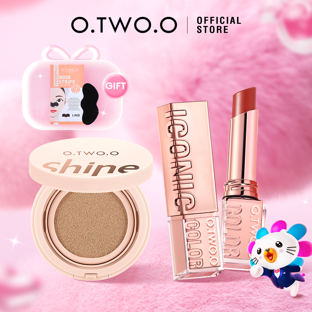 Discount on O.TWO.O  shoes - SKU: O.TWO.O Faec Makeup Set Matte Air Cushion BB Cream&Tint Lip Balm Hydrating Satin with Gifts