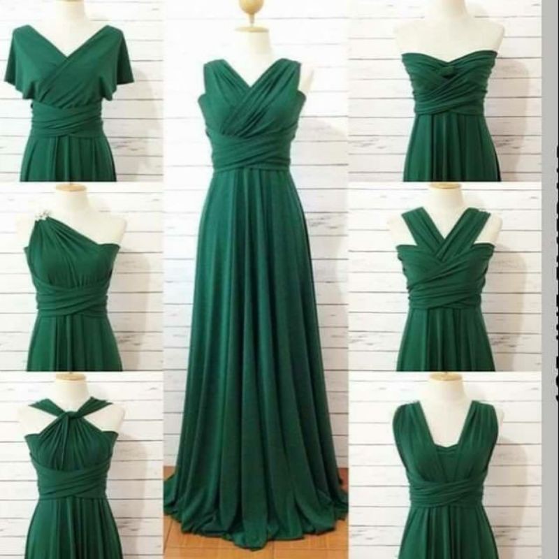 Emerald Green infinity Dress styles | Dresses Images 2022