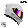 EVO GT-PRO Dual Visor Full Face Helmet in Pearl White