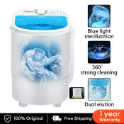 Compact Laundry Washer with Dehydration, Quick Drying & Timing Function