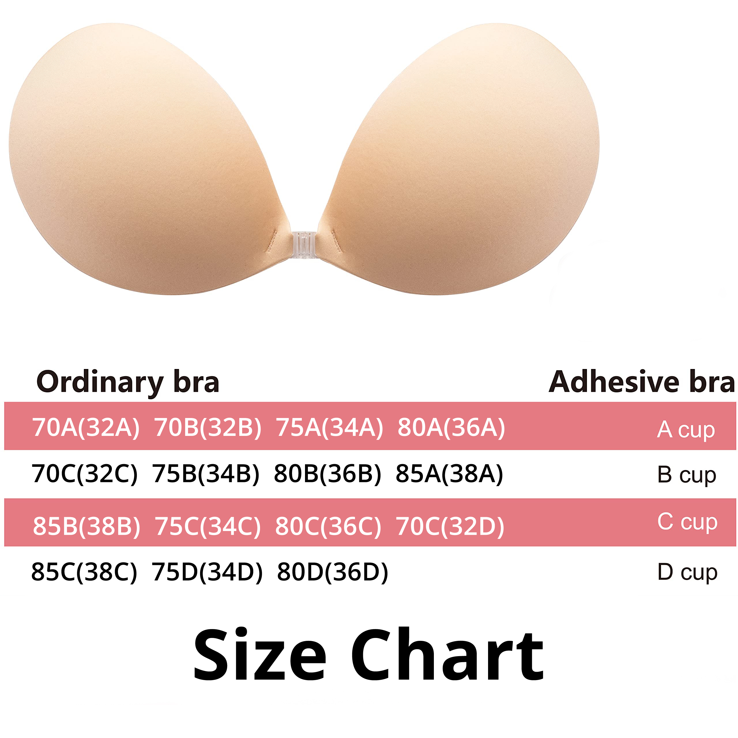 Strapless Sticky Bra Invisible Sticky Boobs Silicone Adhesive Bra Backless  Pushup Lift Bra Cups Stick on Bra for Women