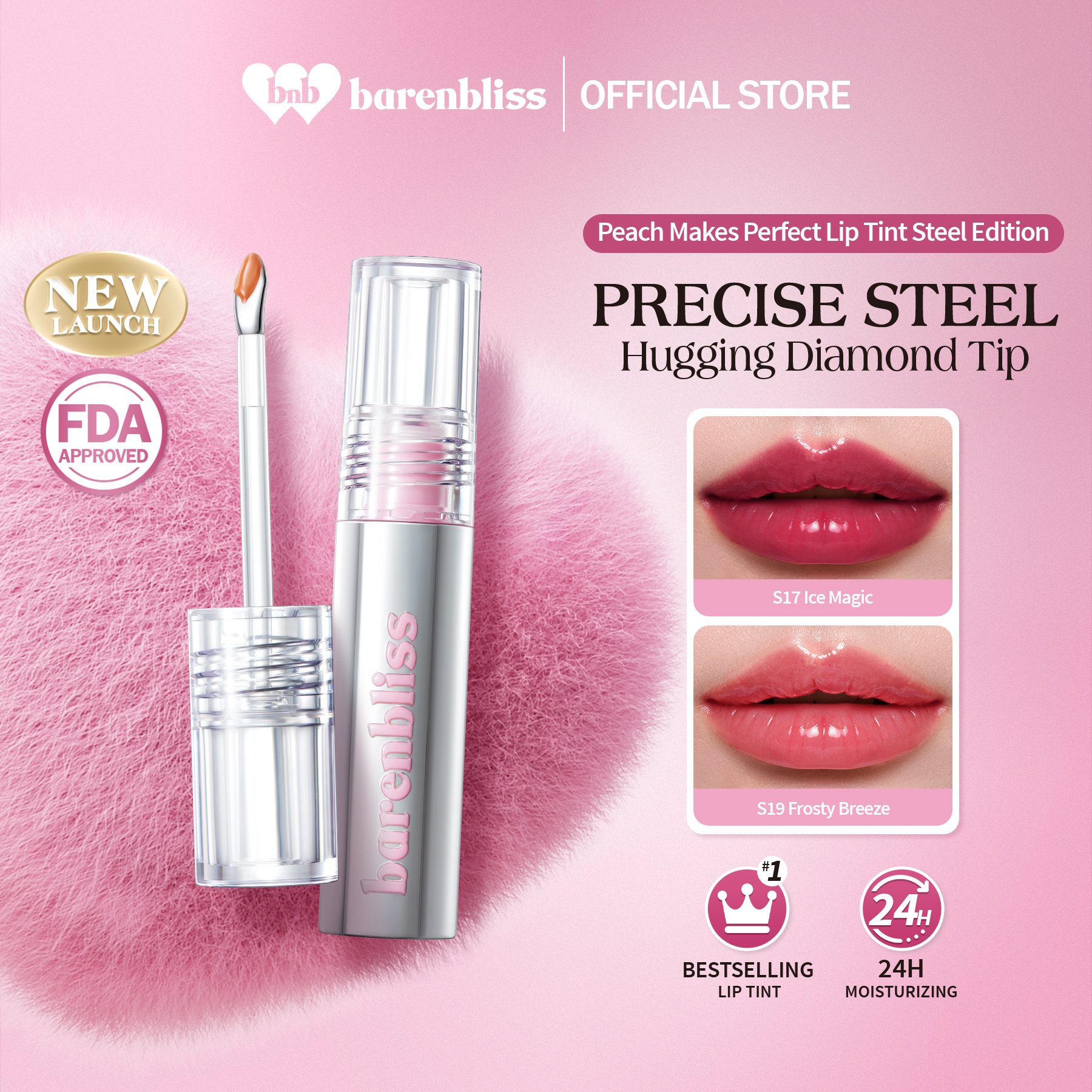 Discount on barenbliss  shoes - SKU: 【NEW-STEEL EDITION】barenbliss BNB Peach Makes Perfect Lip Tint  Vibrant | Long-lasting | Glossy | St