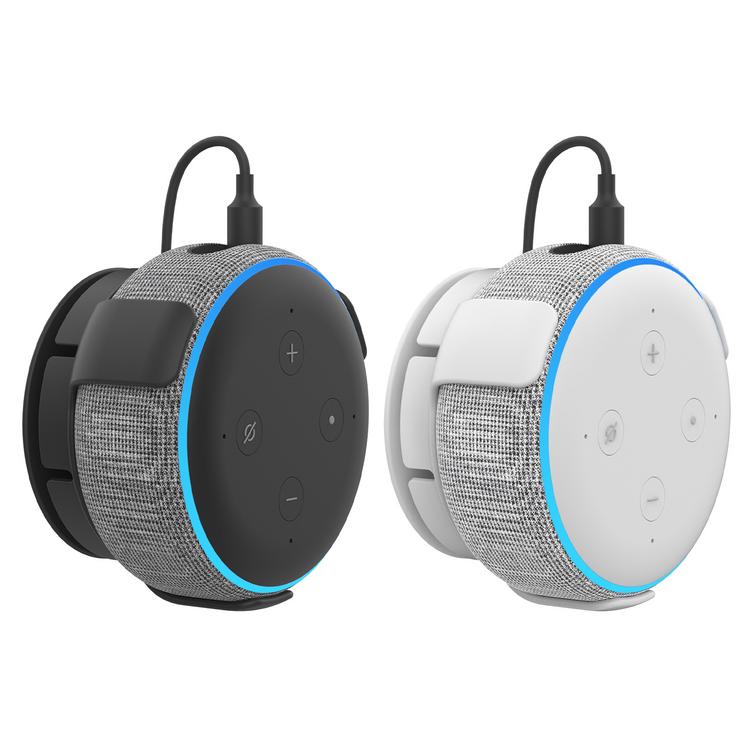 Fonken Echo Dot 3 Wall Mount Holder Cord Management Bracket for Alexa Echo  Dot 3rd Generation Speaker EU US Plug