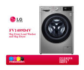 LG FV1409D4V Inverter 9kg Front Load Washer and 6kg Dryer