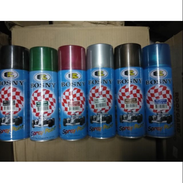 bosny spray paint metallic colors