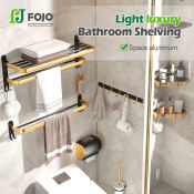 Official Black and Gold Bathroom Accessories Set by OfficialBathroom