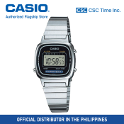 Casio Vintage Silver Stainless Steel Women's Digital Watch