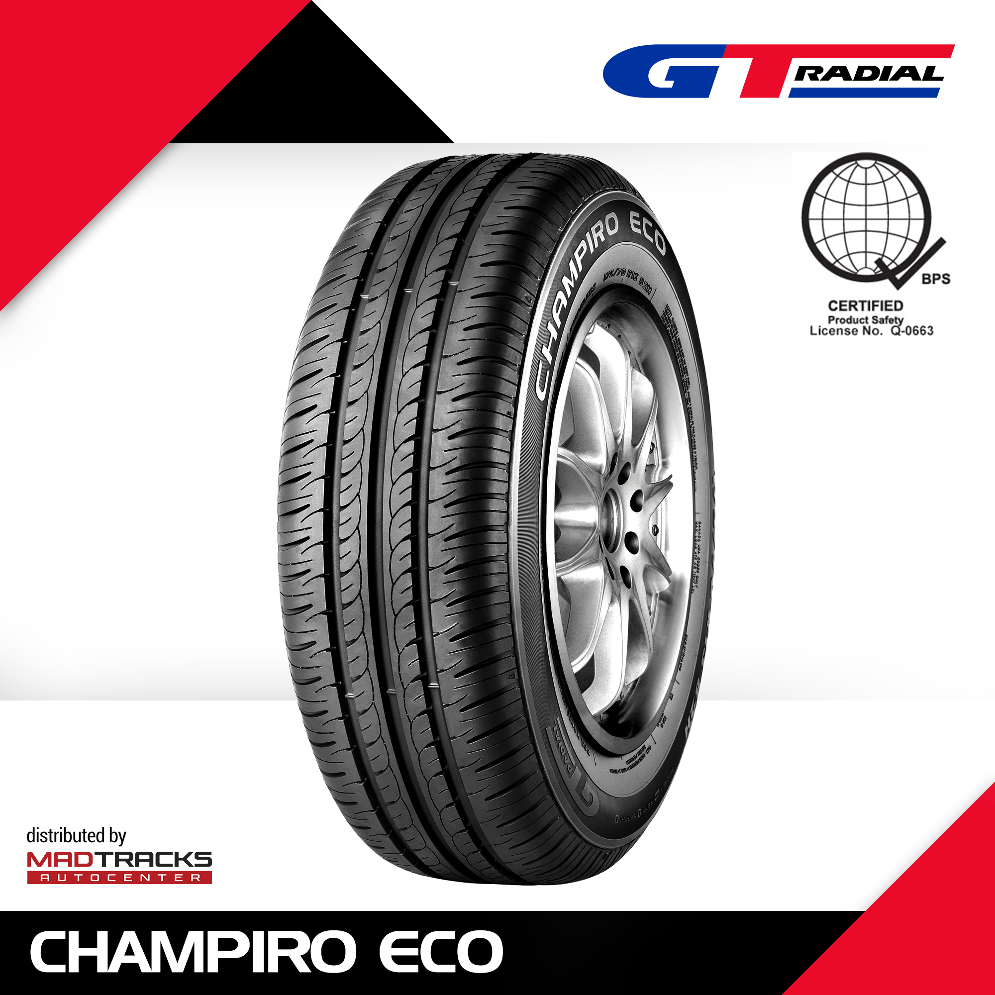 GT Radial 225/40 R18 92W XL CHAMPIRO GTX Pro Tire (225/40R18 Gajah