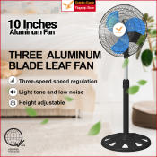 10" Aluminum Blade Electric Stand Fan - High Performance Speed, COD