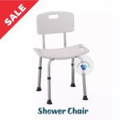 SHOWER CHAIR FOR ELDERLY WITH BACKREST BATHROOM CHAIR