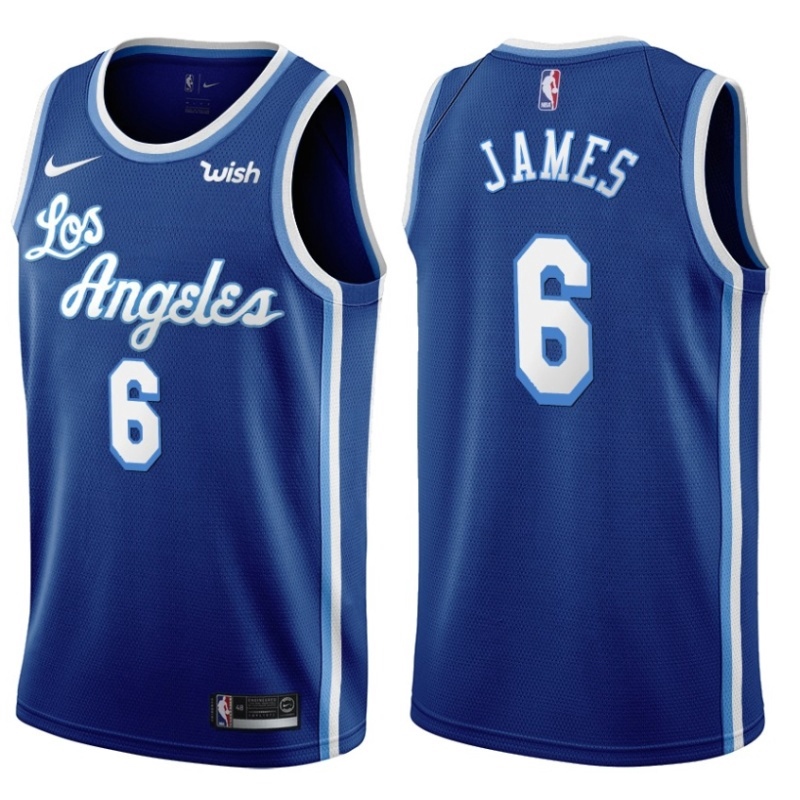 Los Angeles Lakers Lebron James #23 Nba 2020 New Arrival Blue Jersey Jersey  - Bluefink