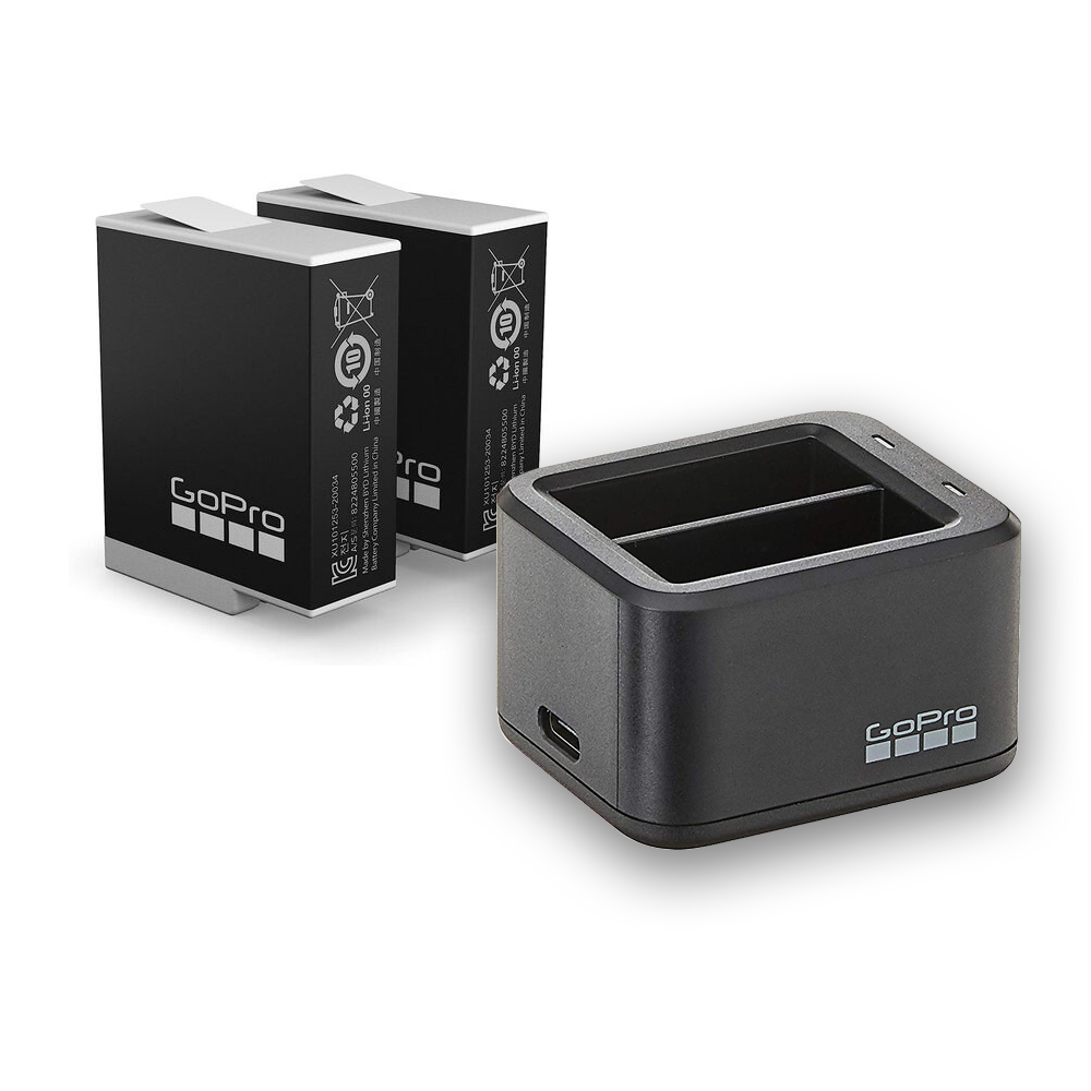 GoPro 2pcs Enduro 1720mAh Batteries and Dual Bay Charger with USB 