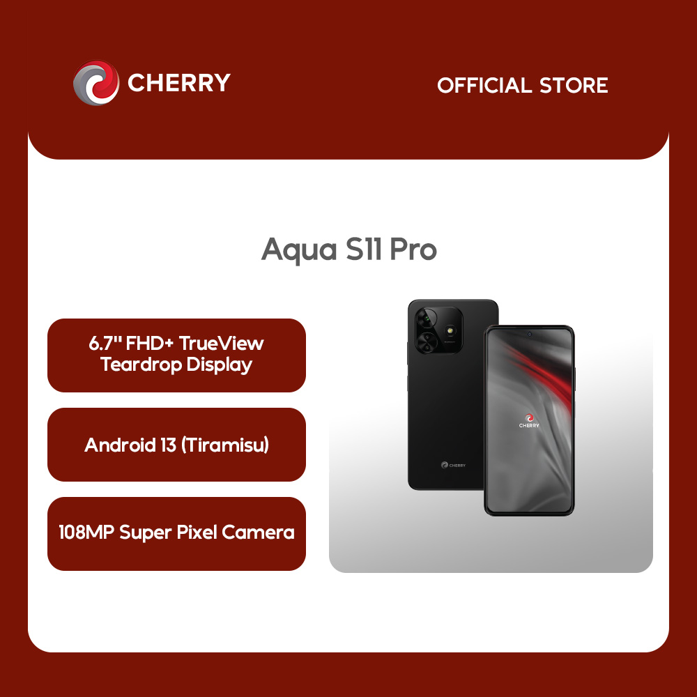 CHERRY Aqua S11 Pro Smartphone with FREE Game Controller and Screen Protector