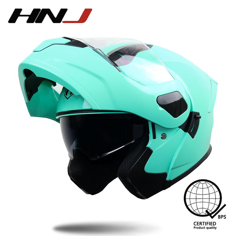 Hnj helmet 2024 dual visor