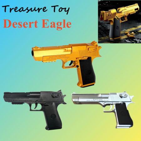 Desert Eagle Toy Gun Pistol Nerf Gun Soft Bullet Plastic Gold/Black/Silver