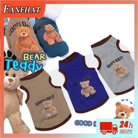 Cute Cartoon Bear Pet T-shirt for Small Dogs & Cats