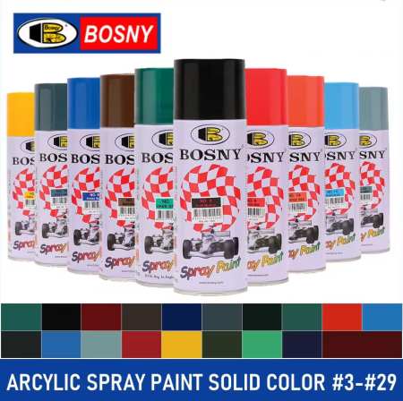 Bosny Acrylic Spray Paint - 49 Colors Available