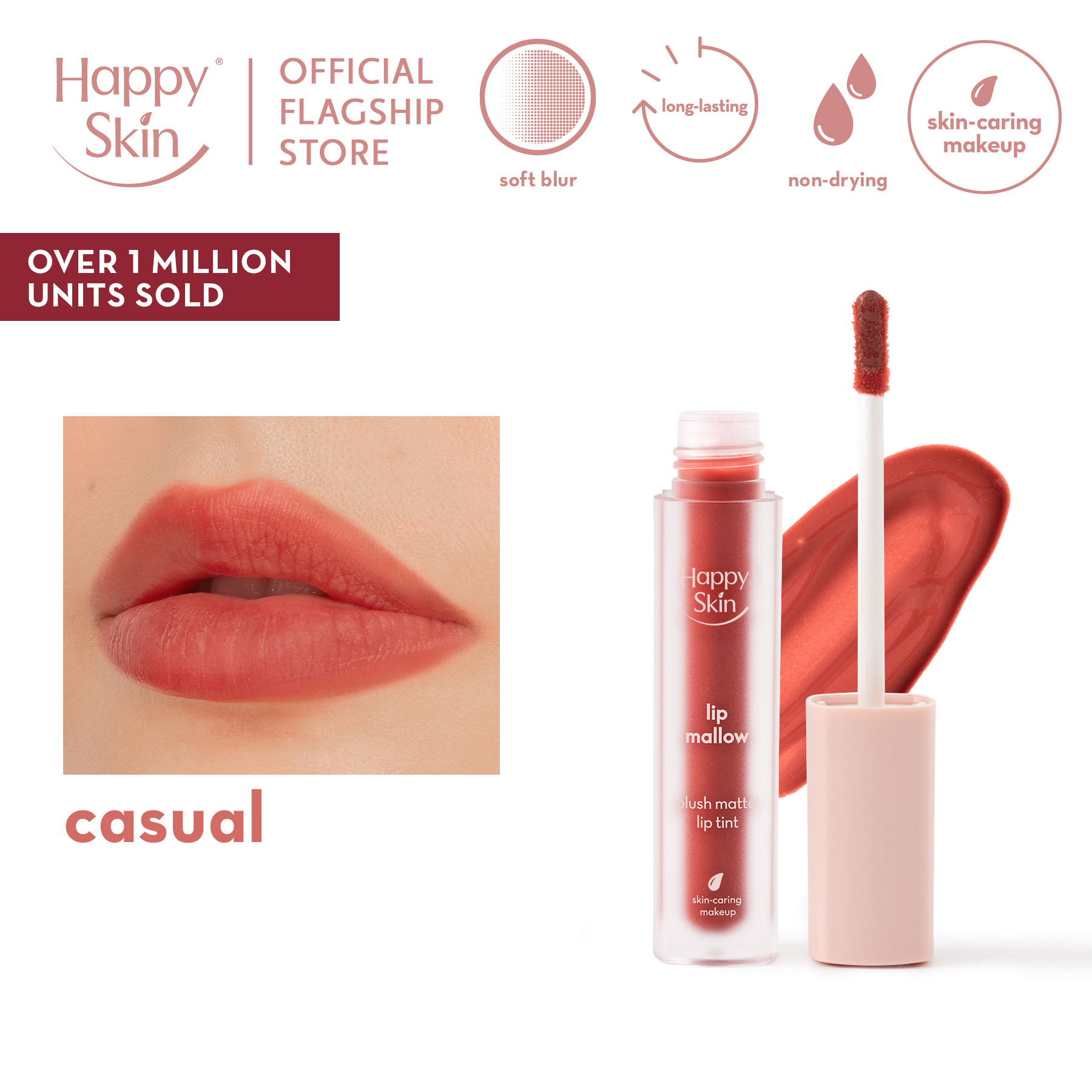 Discount on Happy Skin  shoes - SKU: Happy Skin Lip Mallow Tint in Casual