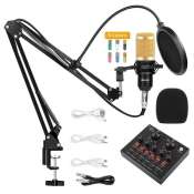 JCAM BM-800 Condenser Microphone Kit with Live Sound Card