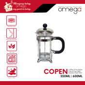 Omega Copen French Press Coffee & Tea Maker