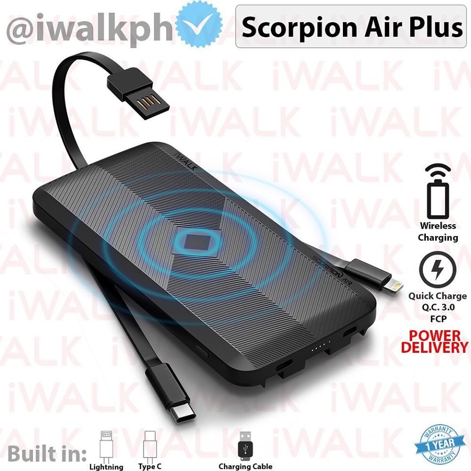 iWALK Scorpion Air Plus 12000mAh Universal Wireless Powerbank