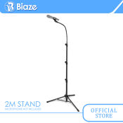 BIAZE Boom Mic Stand with Gooseneck Arm, Tripod Base