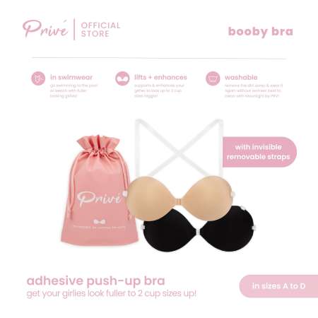 PRIVE Booby Bra: Instant Push-up and Enhancer, Cup A-C