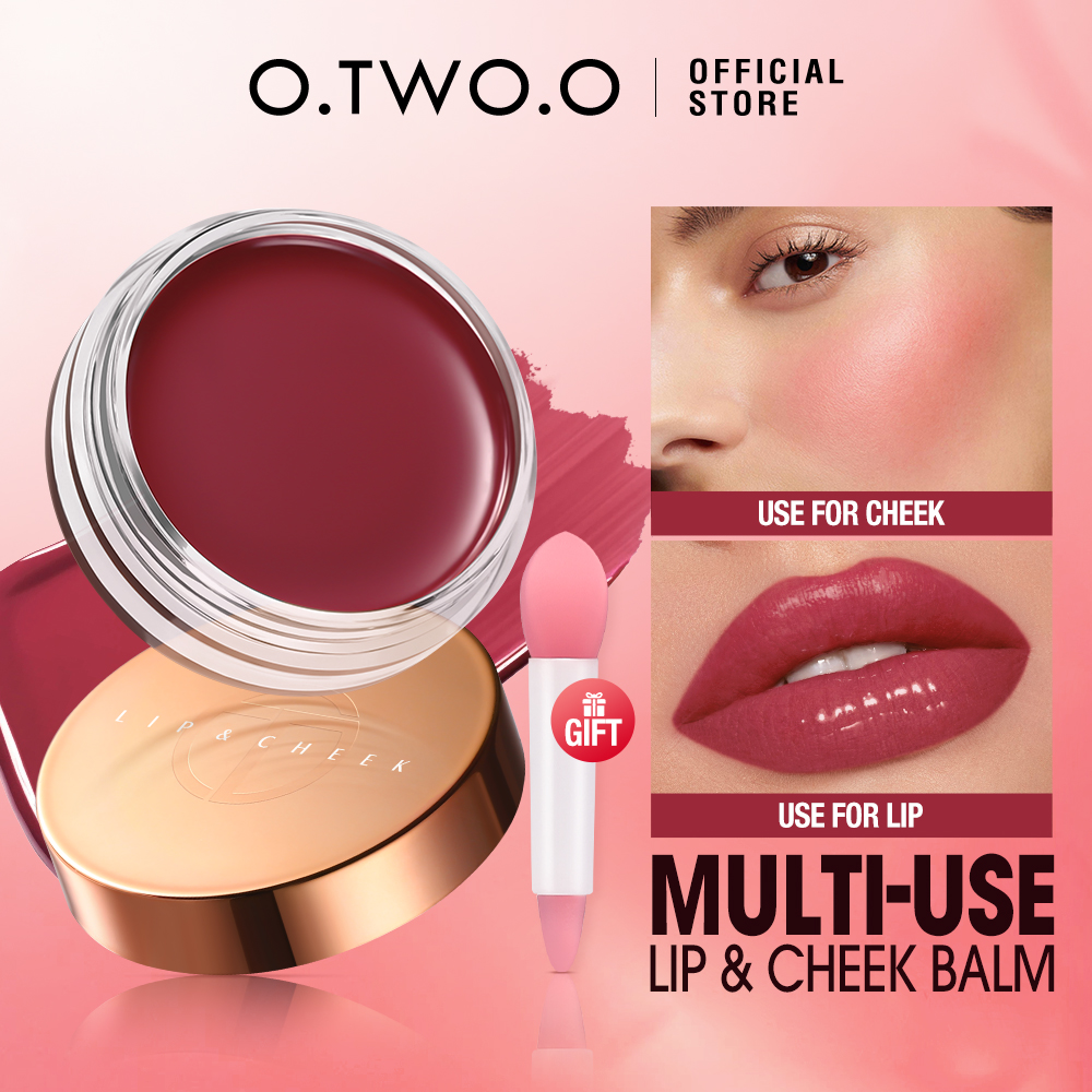 Discount on O.TWO.O  shoes - SKU: O.TWO.O Lip Gloss Lip balm Dual Use Cheek Lip and Cheek 6 Colors Moisturizing Highly Pigmented Lip C