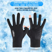 Men's Half Finger Cycling Gloves - Non-slip Sunscreen Fitness Gloves