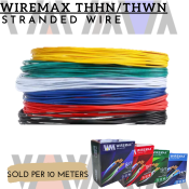 Wiremax #8/7 Stranded Wire, 10 Meters, High-Quality THHN