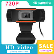 FHD 720P USB Webcam with Noise Reduction Microphone