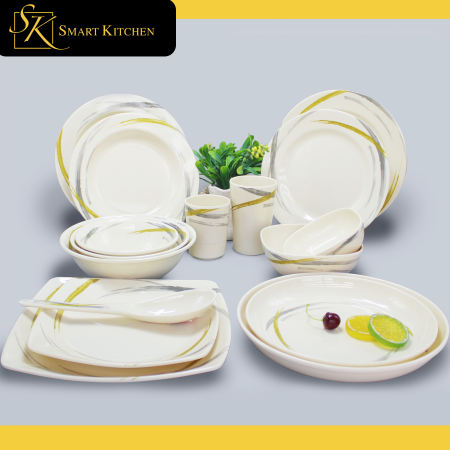 Vector Abstract-T Melamine Dinnerware Set by Smart Kitchen