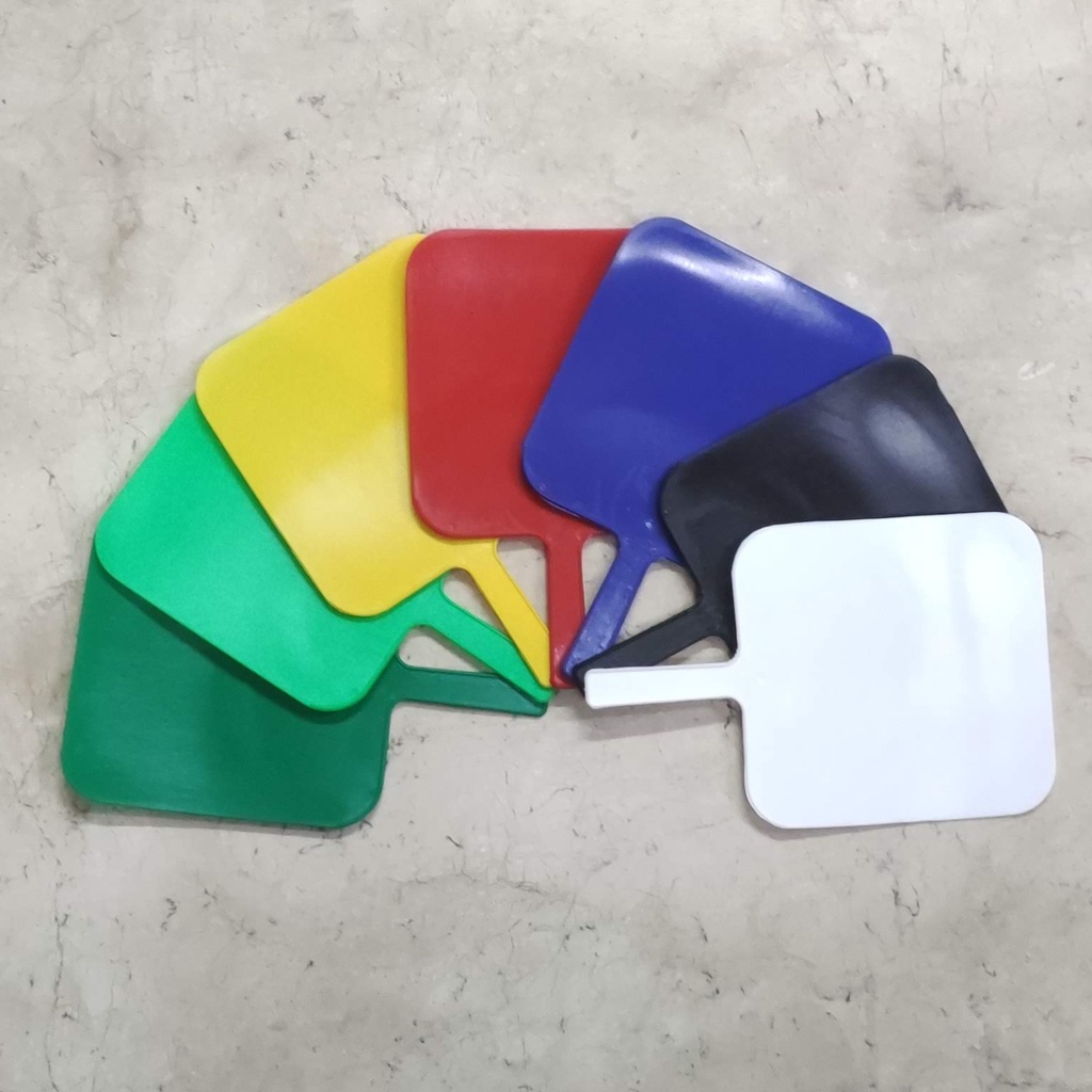 Plastic pamaypay hand fan with handle paypay many colors