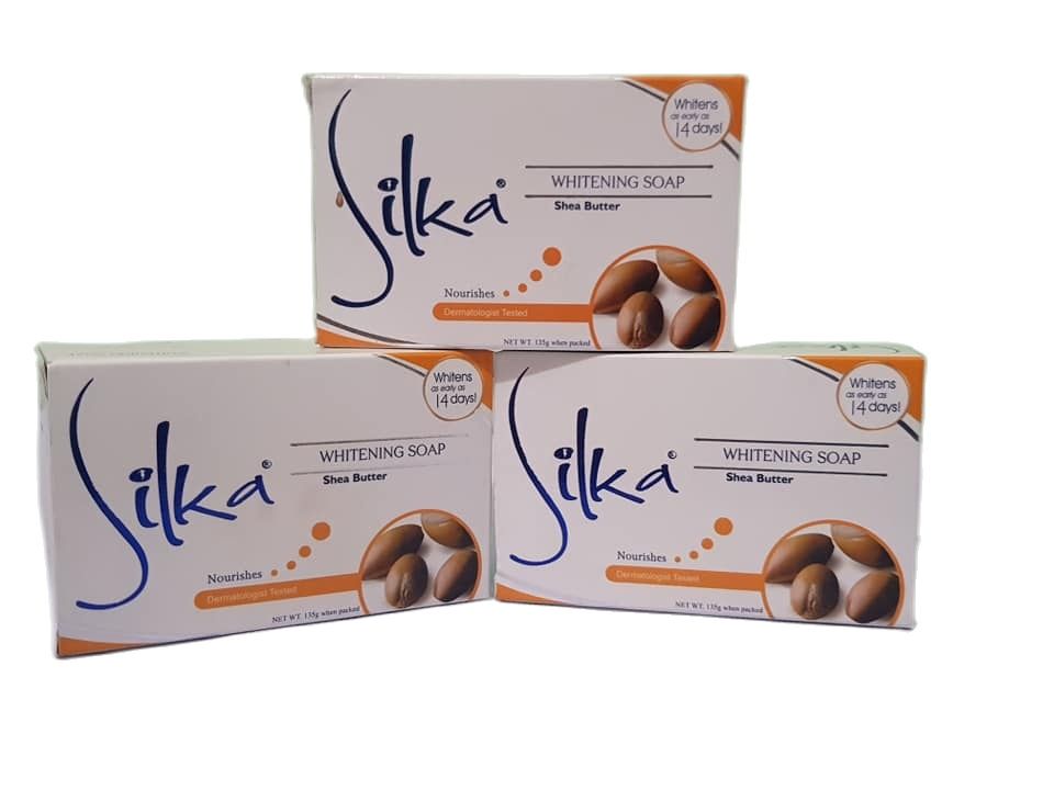 SILKA Whitening Body Soap - Shea Butter - Nourishes Skin and Whiten ...